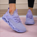Women’s lightweight casual walking shoes by FitiqueFit, featuring breathable fabric and comfortable design for everyday wear.