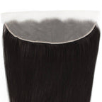 Malaysian Straight 13x4 Transparent Lace Human Hair Frontal - Plush Fashion Hub