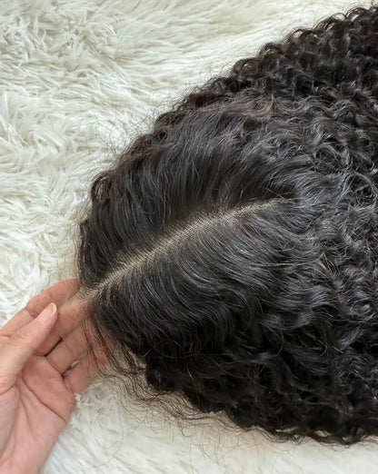 13x6 Full Lace Frontal Burmese Curly Wig – 180% Density, 100% Human Hair - Plush Fashion Hub