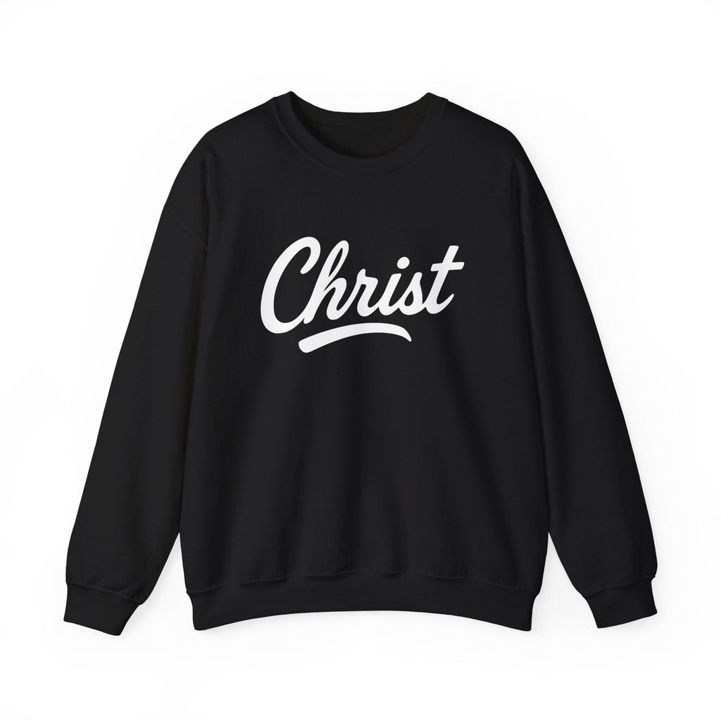 Unisex Christ sweatshirt featuring Colossians 3:17 inspirational verse, casual crewneck from Wear Your Worship.