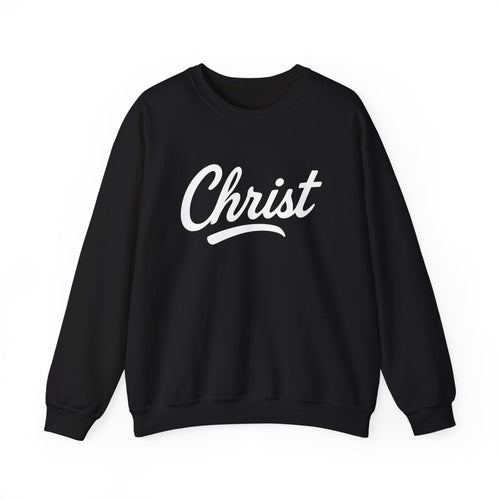 Unisex Christ sweatshirt by Wear Your Worship featuring Colossians 3:17 inspirational text on a cozy crewneck sweatshirt.