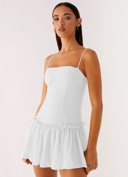 Summer Women Clothing Sexy Sexy Short Suspender Dress Backless Dress Women Bella Mia