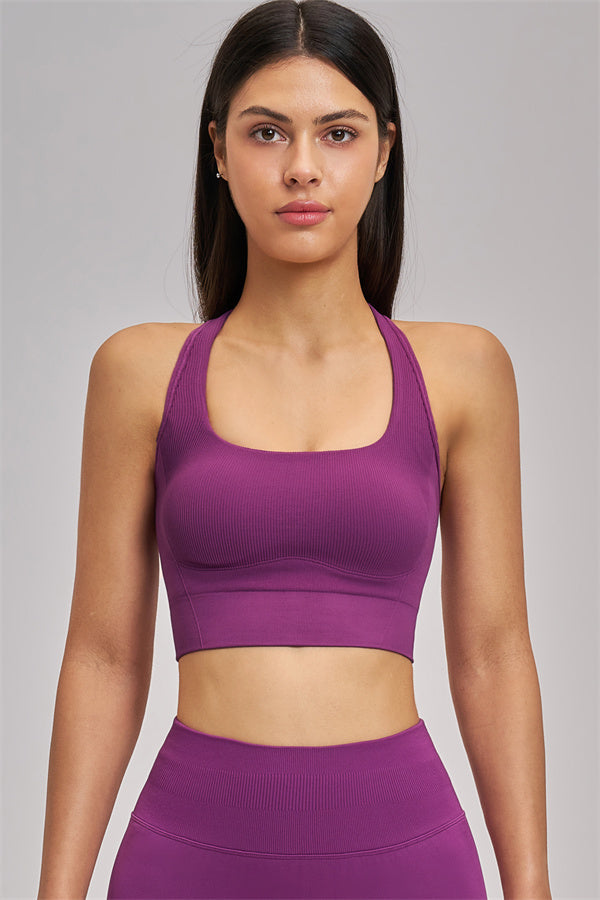 Fitglutes Activewear sports bra, jacket, and shorts 3-piece set for workout and gym, shown on a model.