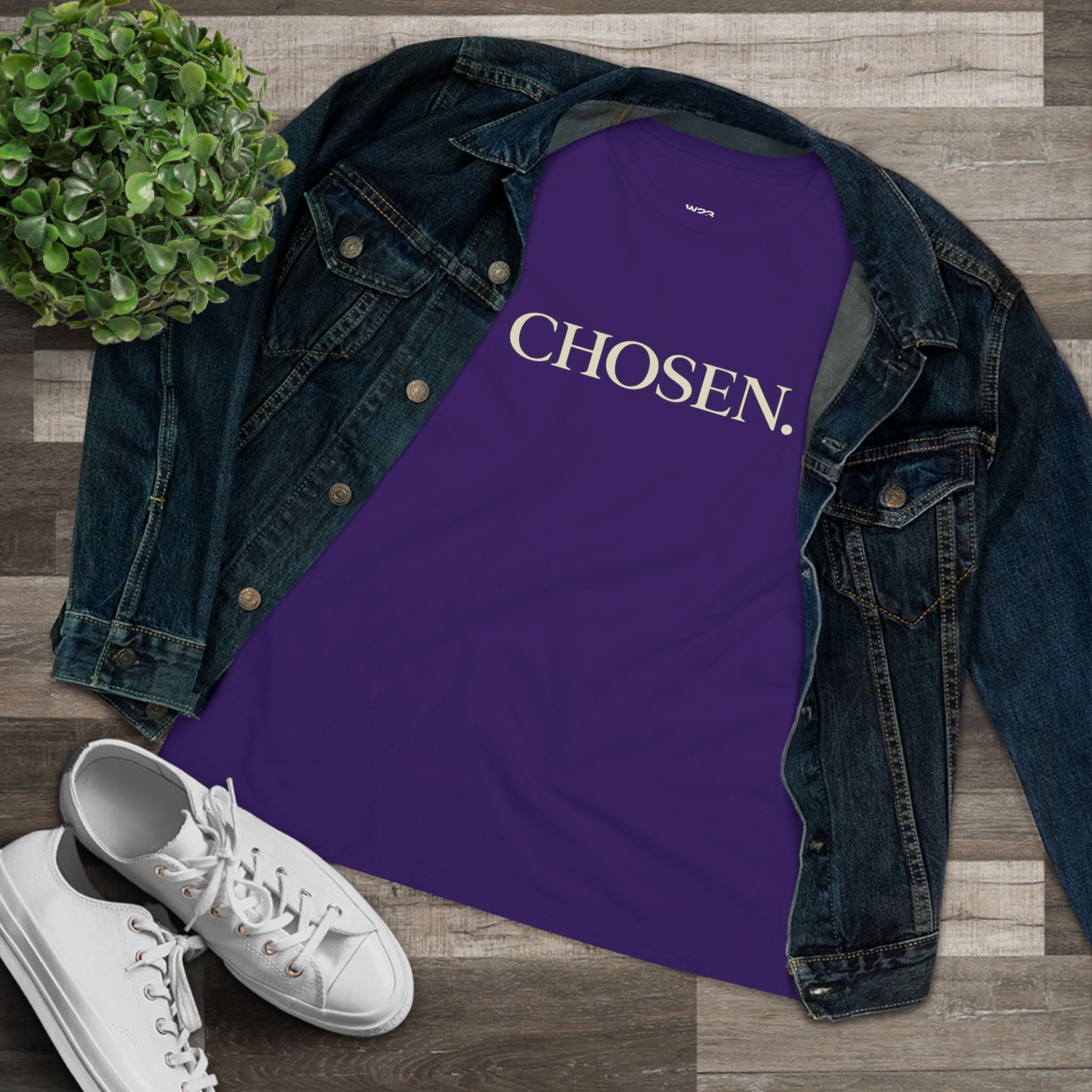 Wear Your Worship Chosen Women's T-Shirt from the SEEN. Her. Collection, featuring a comfortable fit and stylish design.