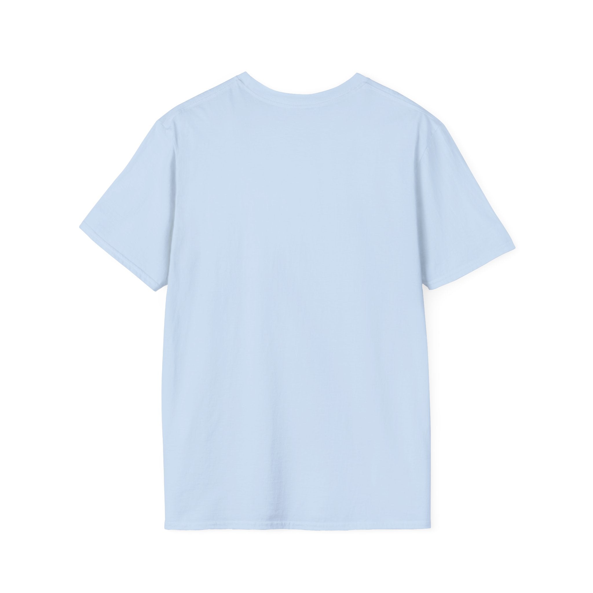 Unisex Softstyle T-Shirt by Printify featuring a comfortable fit and soft fabric in a casual style, shown in a front view.