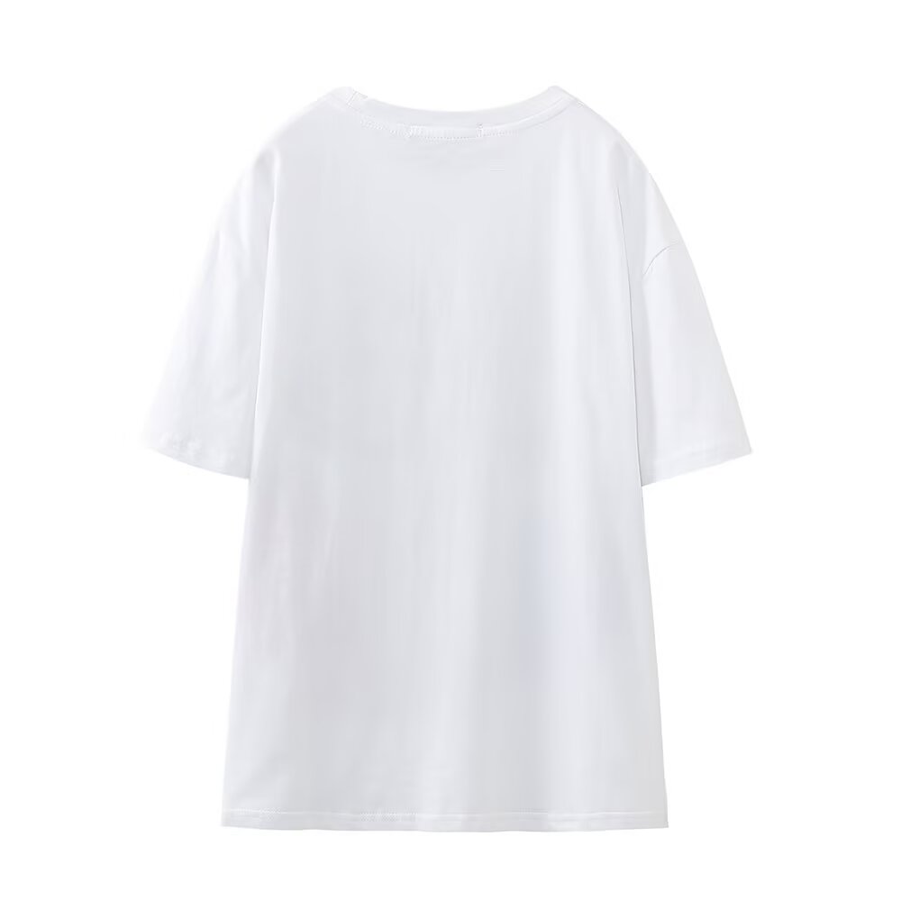 Women’s summer casual printed T-shirt by Wanita Store, loose fit and versatile for all matching outfits.