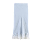 Women’s lace short top and midi skirt set by Plush Fashion Hub, stylish western lace clothing for women.