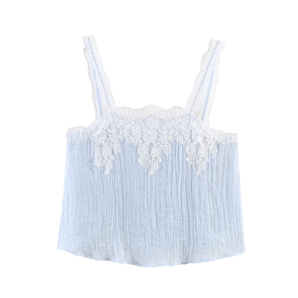 Women’s lace short top and midi skirt set by Plush Fashion Hub, stylish western fashion with intricate lace details.