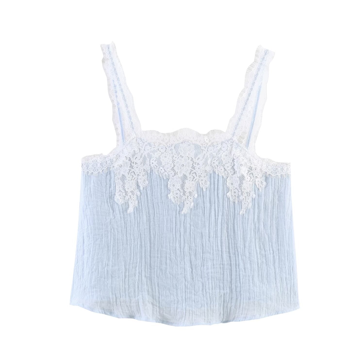 Women’s lace short top and midi skirt set by Plush Fashion Hub, stylish western fashion with intricate lace details.