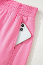 Threaded Pear Meredith slim ribbed tank top set featuring a stylish pant set with a fitted tank top and matching pants.