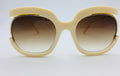 Cat Eye Half-Frame UV400 sunglasses for women by FitiqueFit, showcasing stylish eyewear with tinted lenses and elegant design.