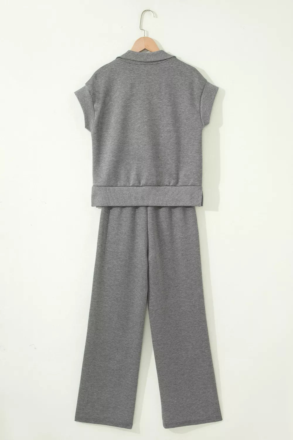 Shopimist half zip polo tee and casual pant set, featuring a stylish half zip polo shirt with matching casual pants.