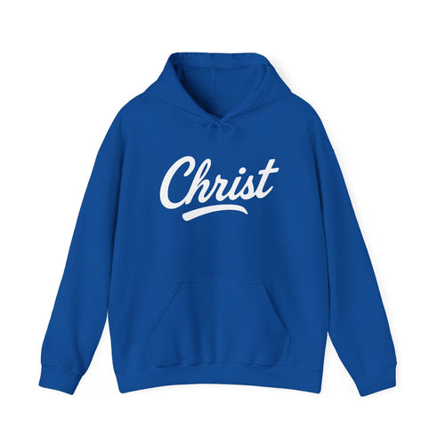 Unisex Christ-themed hoodie with inspirational graphic design by Wear Your Worship, featuring a comfortable pullover style.
