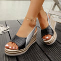 Open toe wedge sandals by Shopimist featuring a chic design, ankle strap, and cork heel, perfect for summer and casual wear.