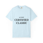 Certified Classic 60 Years T-Shirt by Printify, white cotton tee with vintage 60th anniversary design, front view.