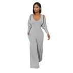 Modern Cape-Sleeve Tailored Jumpsuit