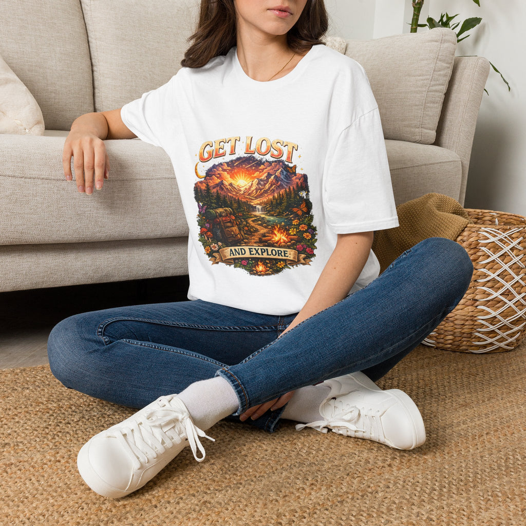Unisex Softstyle T-Shirt by Printify, light-colored cotton tee with short sleeves and a round neckline, displayed flat.