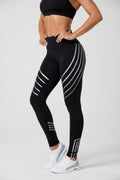 Women’s printed workout leggings by FitiqueFit, slim fit pencil pants designed for activewear, featuring vibrant printed patterns.
