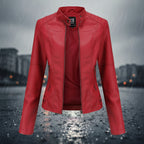 Women’s Classic Leather Jacket – Chic Streetwear Outerwear