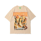 European and American style printed streetwear T-shirt by Plush Fashion Hub featuring bold urban graphic design.