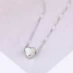 Simple heart-shaped clavicle chain necklace by LadyShow.Store, featuring delicate design and elegant style.