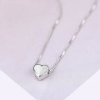Simple heart-shaped clavicle chain jewelry by LadyShow.Store, featuring a delicate design perfect for stylish neck layering.