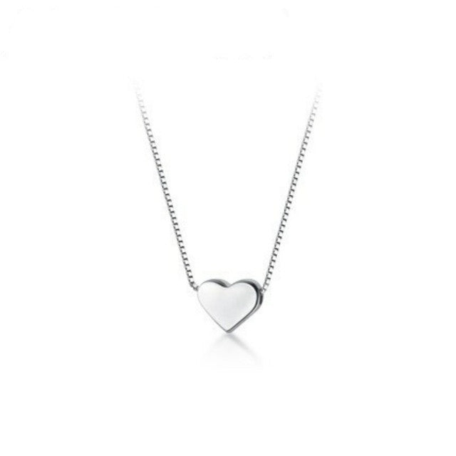 Heart-shaped clavicle chain necklace by LadyShow.Store, simple and stylish jewelry accessory for women.