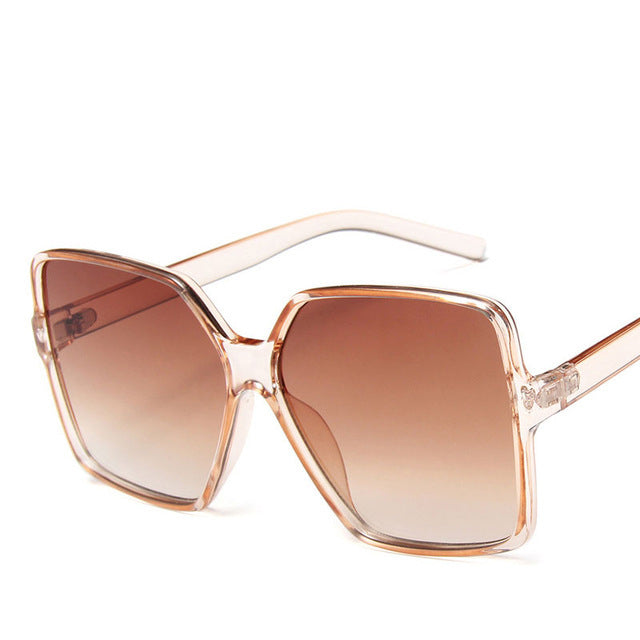 Vintage big frame sunglasses by Plush Fashion Hub with UV400 protection, featuring stylish, bold eyewear design.