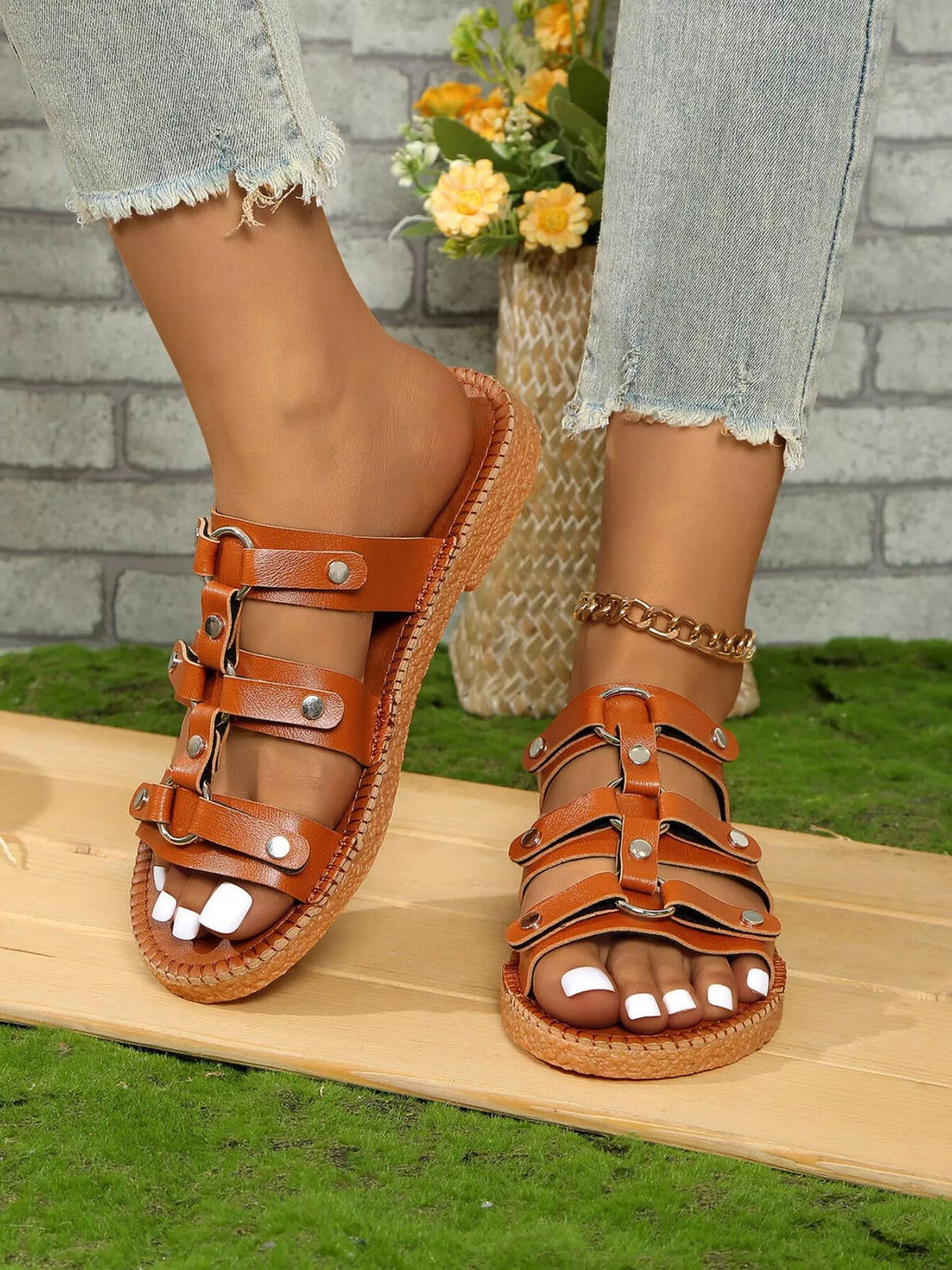 Shopimist open toe flats sandals with minimalist design and thin straps, perfect for casual and summer wear.