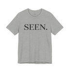 Black minimalist T-shirt from Wear Your Worship's SEEN. Minimalist Tee — Black Ink Edition, featuring simple, stylish design.