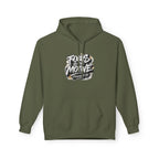 Wear Your Worship graffiti streetwear pullover hoodie featuring bold graffiti designs on black apparel.