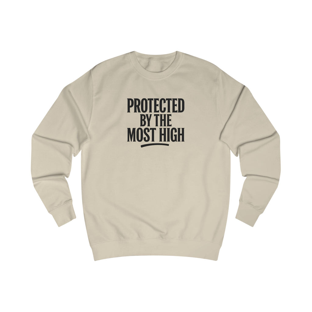 Wear Your Worship Psalm 91 "Protected By The Most High" sweatshirt featuring inspirational crewneck design in soft fabric.