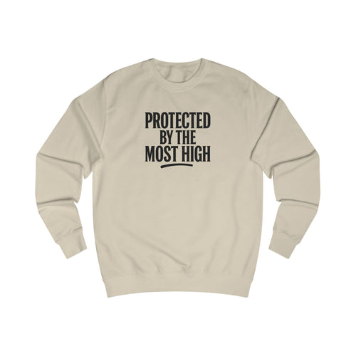 Wear Your Worship Psalm 91 sweatshirt featuring a comfortable crewneck with inspirational "Protected By The Most High" text.