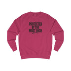 Wear Your Worship Psalm 91 sweatshirt featuring inspirational "Protected By The Most High" crewneck in cozy apparel style.