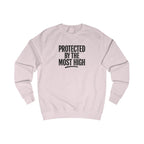 Wear Your Worship Psalm 91 sweatshirt featuring inspirational "Protected By The Most High" crewneck with scripture design.