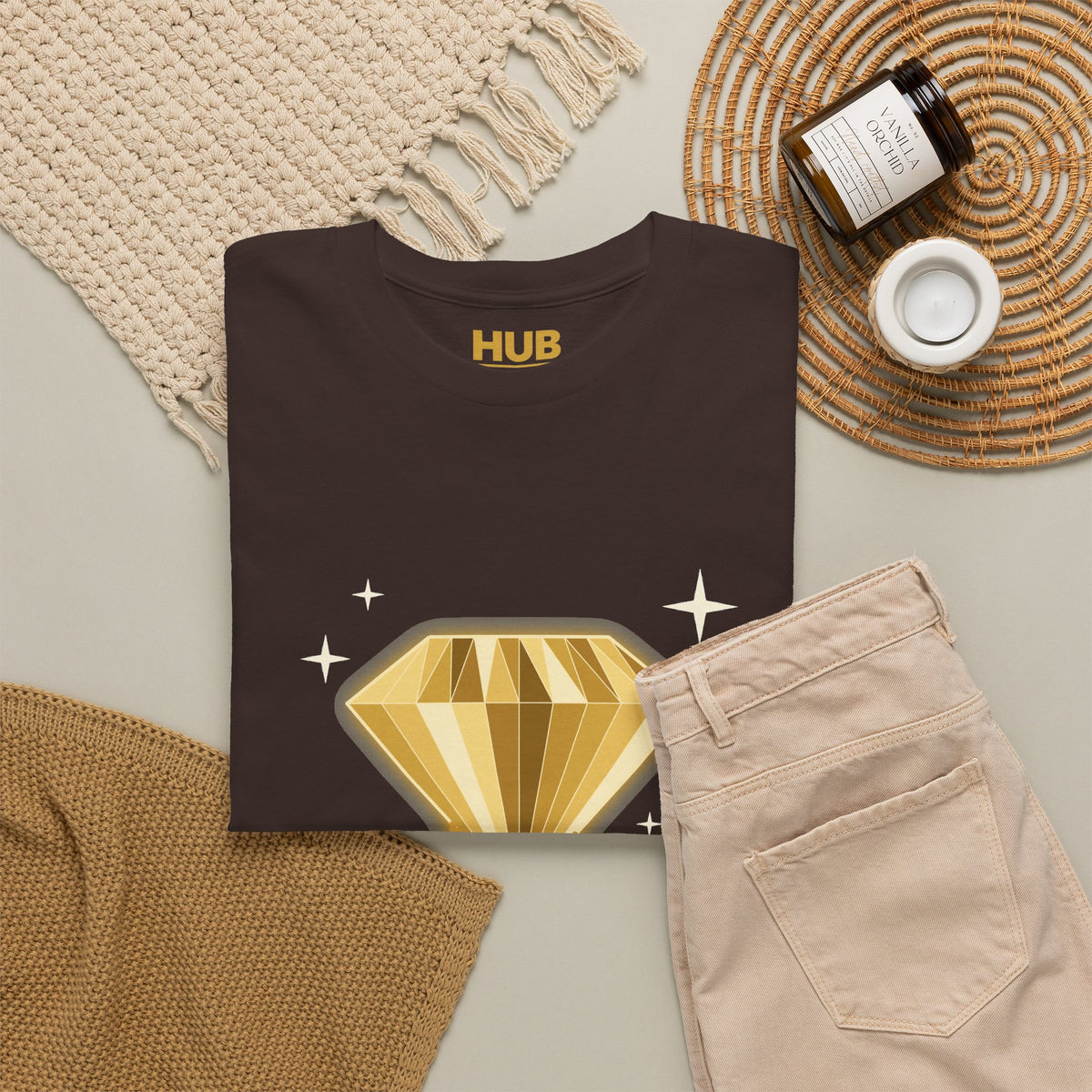 Pressure Makes Diamonds Tee – Black & Gold Streetwear