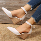 Shopimist point toe wedge sandals featuring a sleek design, open toe style, and comfortable wedge heel on a neutral background.