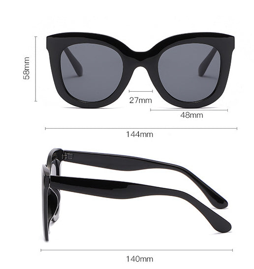 Large rim sunglasses by FitiqueFit, oversized women's fashion shades with bold frame and tinted lenses, stylish eye wear accessory.