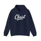 Christ Unisex Hoodie by Wear Your Worship, inspirational graphic pullover with Christ design, comfortable apparel for men and women.