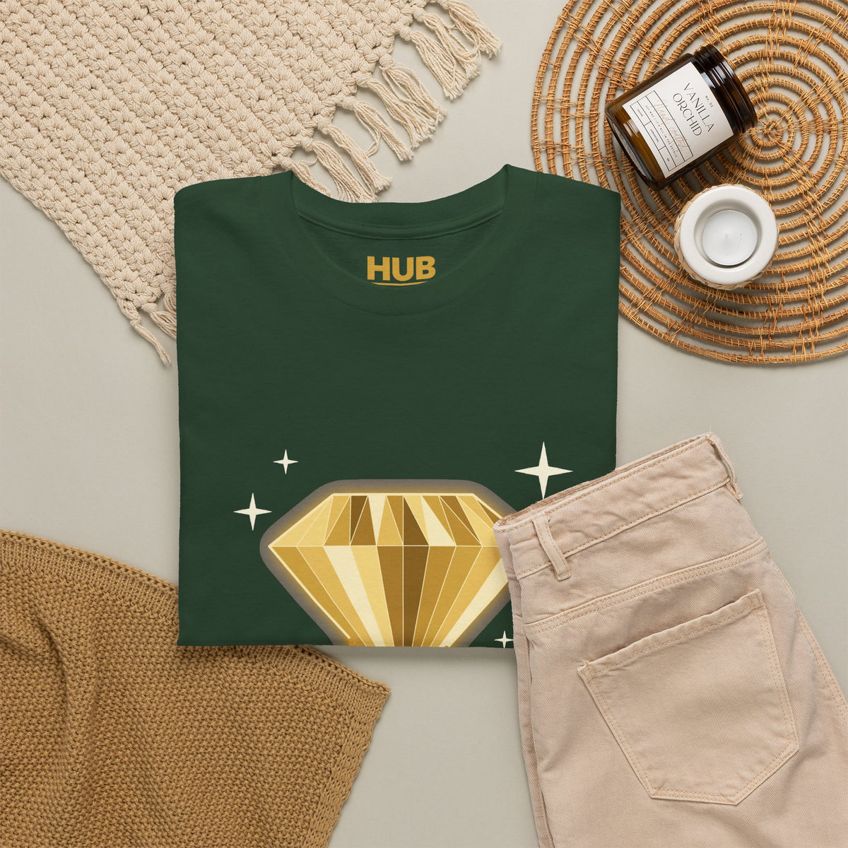 Pressure Makes Diamonds Tee – Black & Gold Streetwear