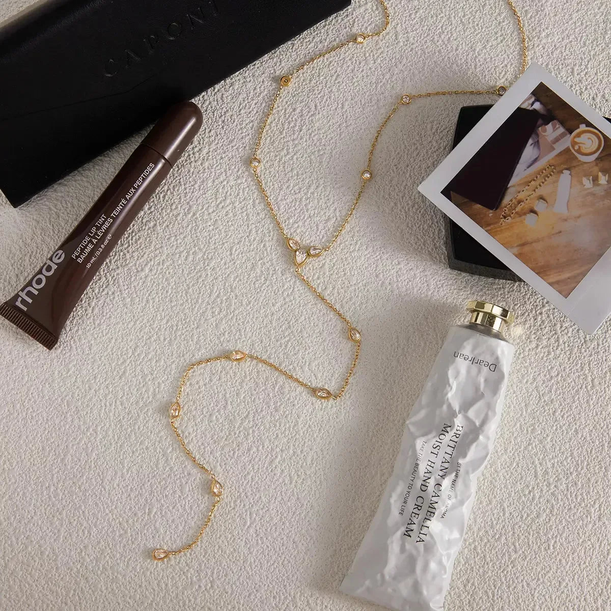 18K Gold-Plated Zircon Chain Necklace - Plush Fashion Hub