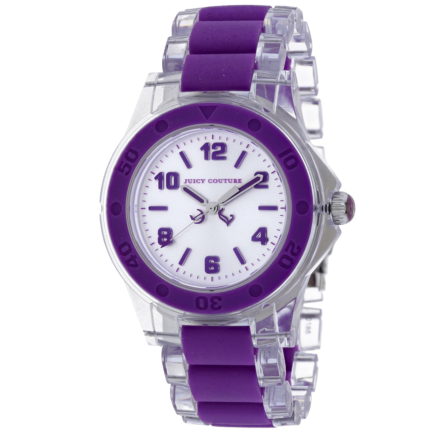 Juicy Couture Women's Rich Girl Watch with gold-tone case and stylish band, showcasing a luxurious and fashionable accessory.