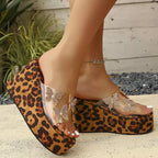 Butterfly embellished wedge sandals by Shopimist featuring floral details, open toe design, and comfortable cork wedge heel.