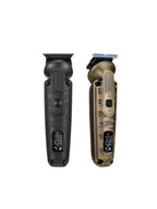 Professional 19-piece LED display hair clipper and grooming kit for men, includes various trimmers and accessories for styling.