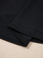 Women's sheer mesh patchwork cap sleeve t-shirt by Plush Fashion Hub, featuring elegant layering and stylish ring detailing.
