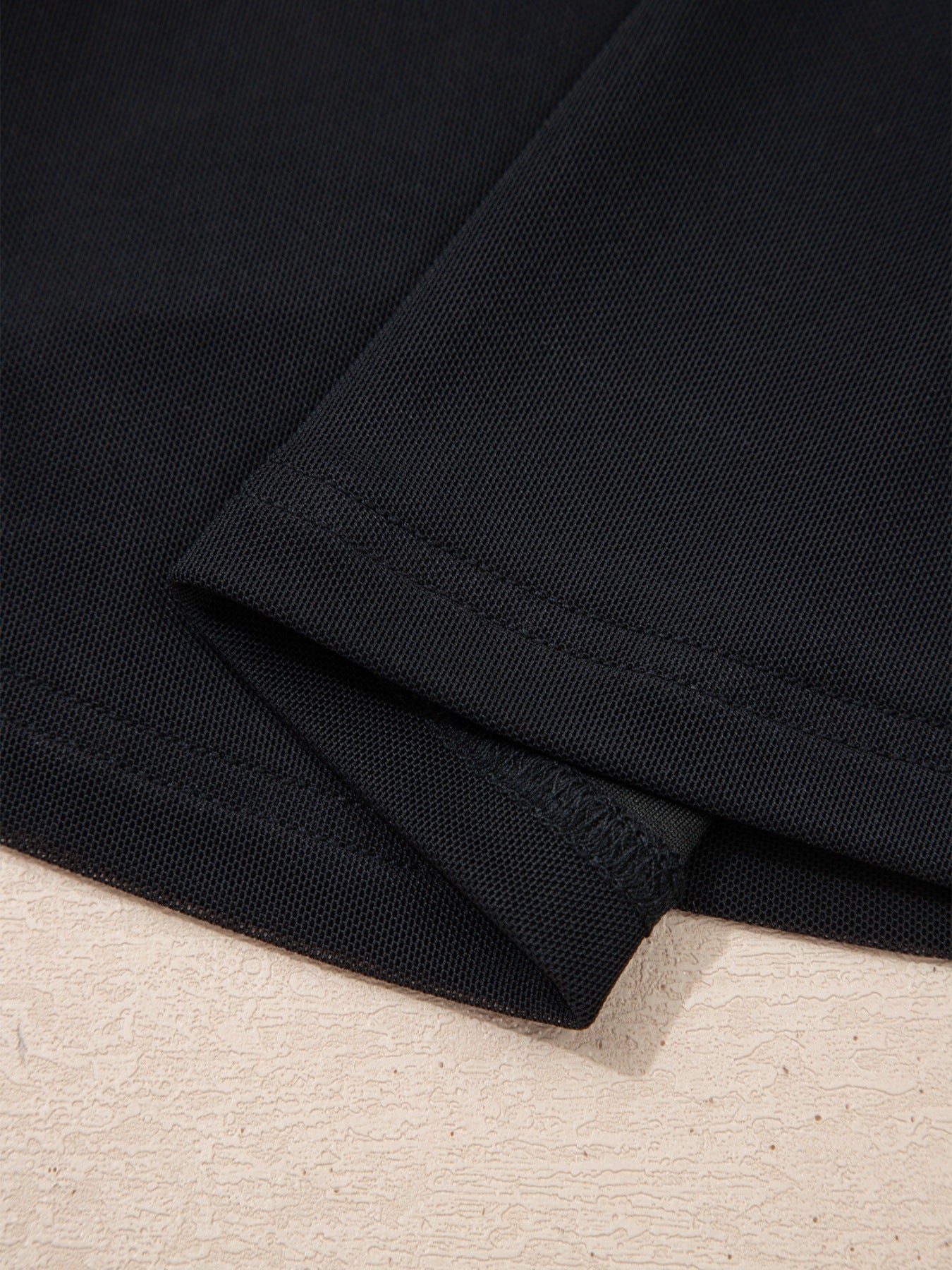 Women's sheer mesh patchwork cap sleeve t-shirt by Plush Fashion Hub, featuring elegant layering and stylish ring detailing.