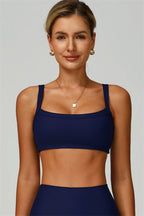 Fitglutes Activewear sports bra, leggings, and jacket 3-piece workout set displayed on model for gym and fitness training.