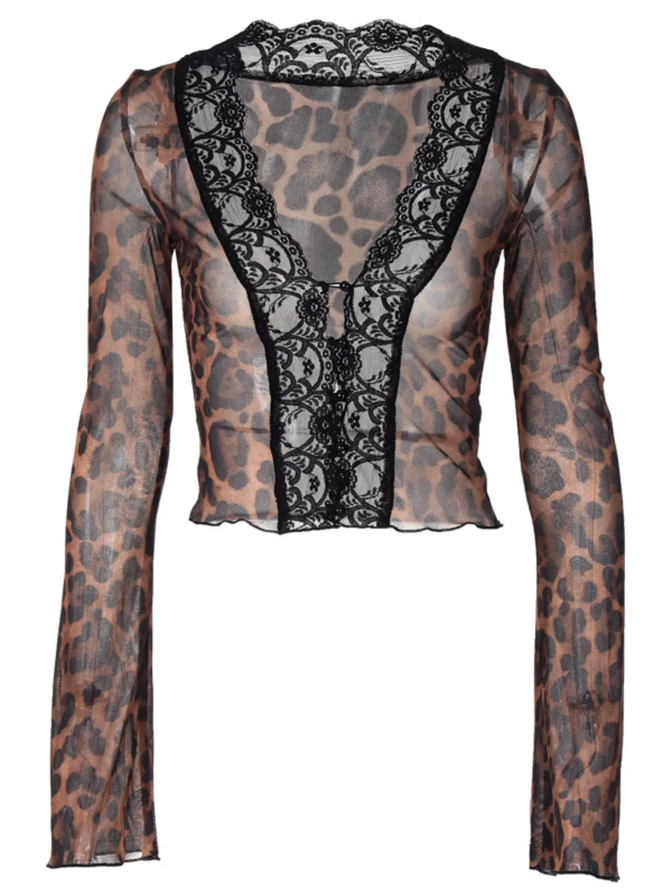 Shopimist lace detail long sleeve top featuring delicate lace accents and a fitted silhouette, perfect for stylish casual wear.