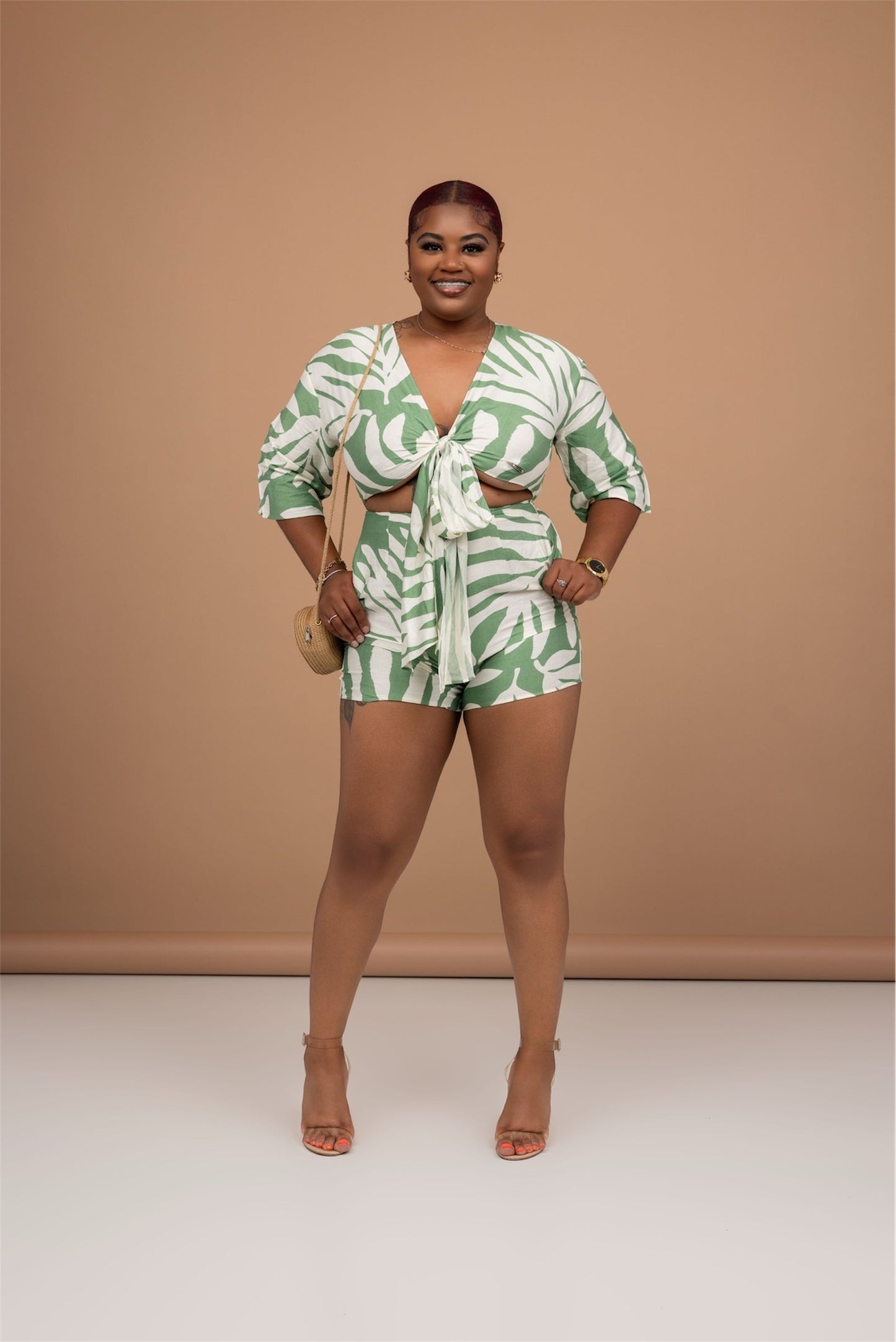 Tropical Tides Romper The Bella Noire Store