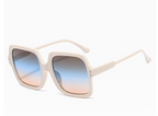 Retro gradient oversized men's sunglasses from FitiqueFit, featuring bold frames and vibrant gradient lenses for a stylish look.